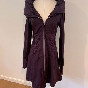 Eggplant organic cotton Prairie Underground hoodie